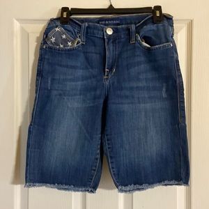 Patriotic Stars and Stripes shorts. Rock & Republic brand. Size 12.